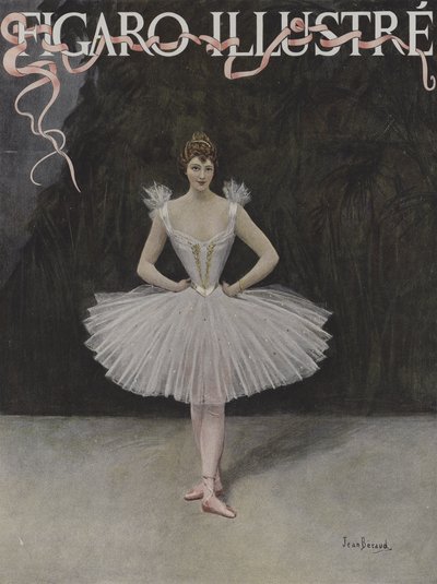La bailarina. Portada de Le Figaro Illustré, febrero 1895 de Jean Beraud