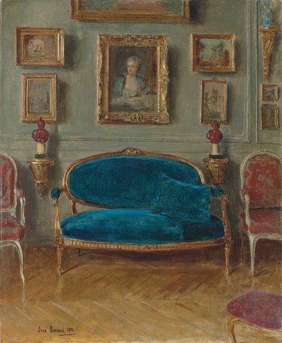 El sofá azul, 1912 de Jean Beraud