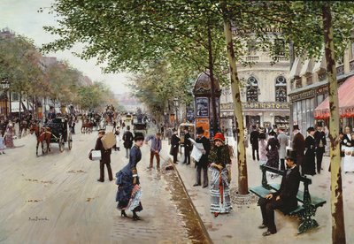 Escena callejera parisina de Jean Beraud