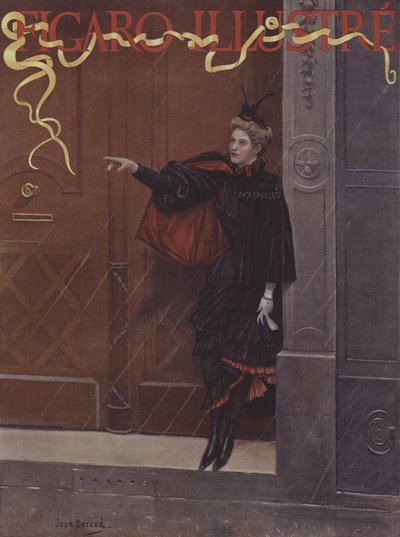 Pleut-il?. Portada de Le Figaro Illustré, noviembre de 1893 de Jean Beraud