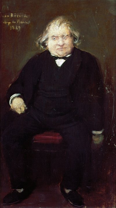 Retrato de Joseph Ernest Renan (1823-1892), historiador, filósofo, filólogo y escritor francés, por Jean Beraud (1849-1935), Pintura de Jean Beraud