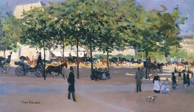 Paseo en una Tarde de Domingo, París de Jean Beraud