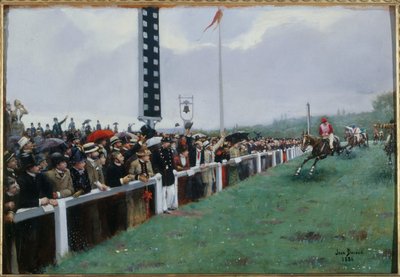 Carreras en Longchamp; la llegada de Jean Beraud