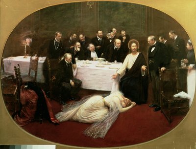 Santa María Magdalena en la casa de Simón el Fariseo, 1891 de Jean Beraud
