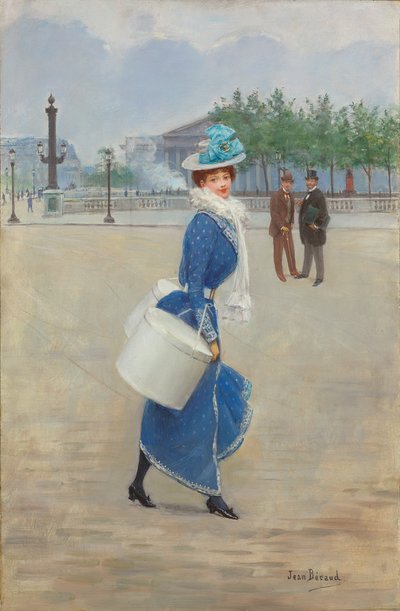 En la plaza de la Concordia de Jean Beraud