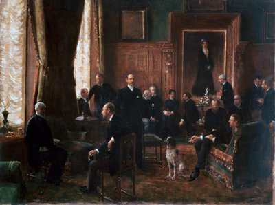 El Salón de la Condesa Potocka, 1887 de Jean Beraud
