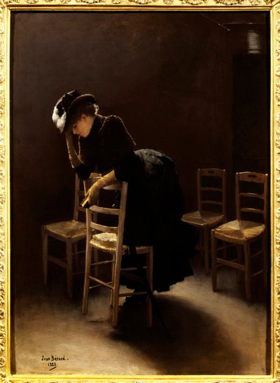 La oración. Pintura de Jean Beraud (1849-1935) de Jean Beraud