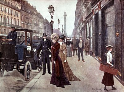 La rue de la paix en París, c. 1900 (pintura) de Jean Beraud