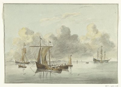 Barcos en aguas tranquilas de Jean Bernard