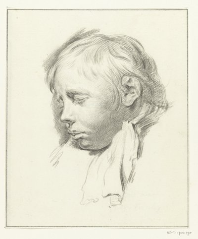 Cabeza de niño dormido de Jean Bernard