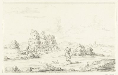 paisaje con dos hombres de Jean Bernard