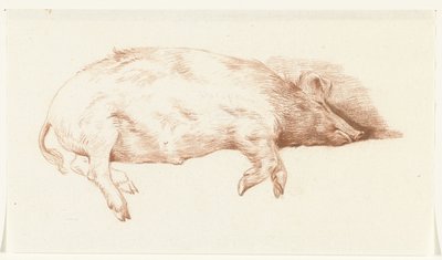Cerdo mentiroso, a la derecha de Jean Bernard