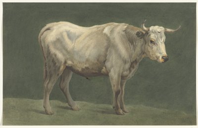 Toro de pie, a la derecha de Jean Bernard