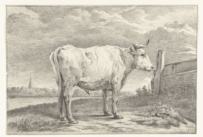 Toro de pie, a la derecha de Jean Bernard