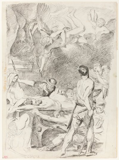 Martirio de los santos Proceso y Martiniano de Jean Bernard Restout