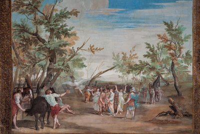 uno de los cuarenta y un paneles con escenas de Jean Boulanger