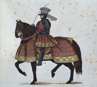 Luis XII entrando en Génova, grabado por Gautier después de una ilustración en las 