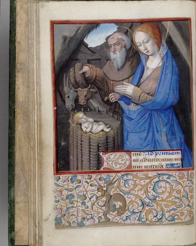 Natividad Libro de Horas, 1485-1499 de Jean Bourdichon