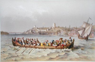 Un ferry en el Bósforo, ilustración de 