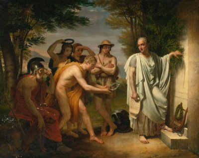 Horacio en la tumba de Virgilio de Jean Bruno Gassies