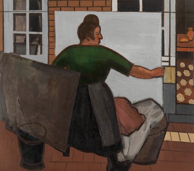 Lavandera (óleo sobre lienzo) de Jean Brusselmans