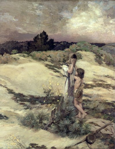 Agar e Ismael de Jean Charles Cazin