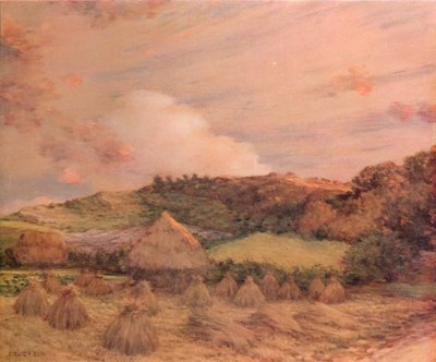 Les Meules, c. 1885 de Jean Charles Cazin