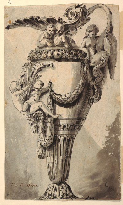 Diseño para una Jarra Decorativa de Jean Charles Delafosse