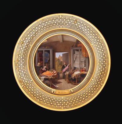 Brodeuse, c.1820-35 de Jean Charles Develly