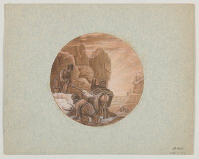 Diseño para un recipiente de porcelana pintada, Les Sorbets del Servicio de Objetos de Postre de Jean Charles Develly