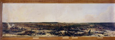 Campaña de Rusia: Panorama de la Batalla de Moscova el 7/09/1812 de Jean Charles Langlois