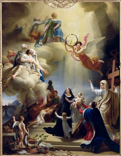 Alegoría en honor del nacimiento de Enrique de Francia, Duque de Burdeos de Jean Charles Tardieu