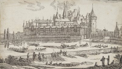 Castillo en un río de Jean Chaufourier