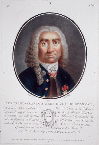 Bertrand-Francois Mahe de la Bourdonnais (1699-1753) de 
