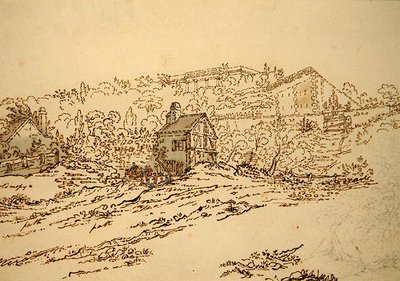 El Pabellón de Música de la Condesa du Barry en Louveciennes, París de Jean Claude (attr. to) Nattes