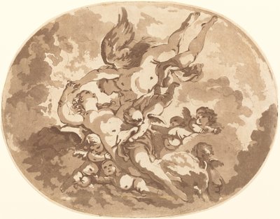 Eros y Psique de Jean Claude Richard, Abbé de Saint Non after François Boucher