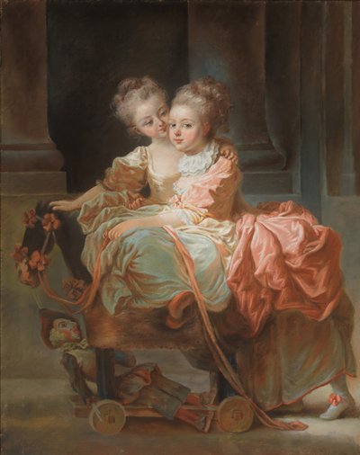 Las dos hermanas, 1770 de Jean Claude Richard Saint Non