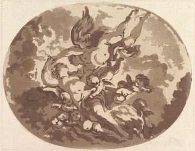 Venus y Cupido, 1766 de Jean Claude Richard Saint Non