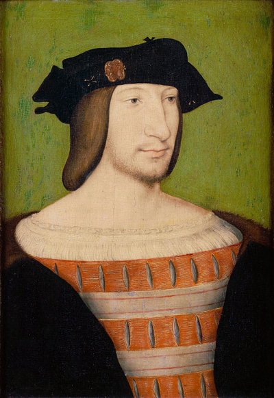 Retrato de Francisco I 1494-1547, rey de Francia, duque de Bretaña, conde de Provenza, 1515 de Jean Clouet