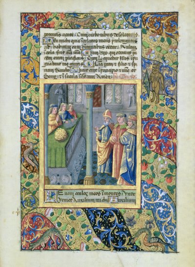La Orden del Toisón de Oro de las Horas de Luis de Orleans, 1469 de Jean Colombe