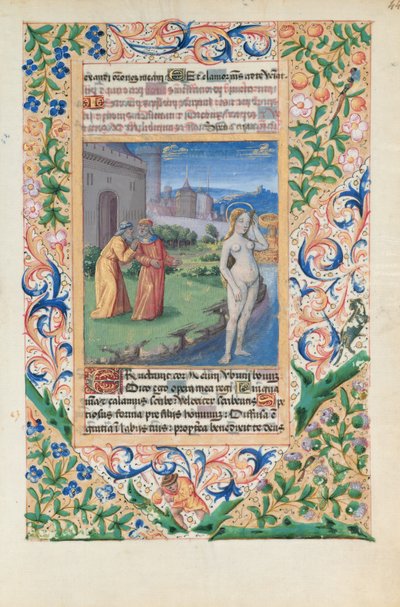 Ms Lat. Q.v.I.126 f.44 Susana y los ancianos, del 