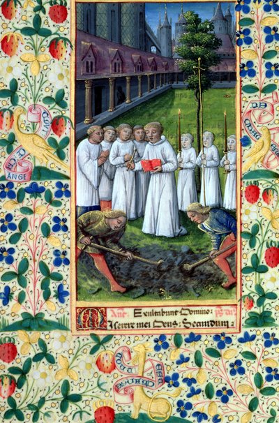 Ms Lat. Q.v.I.126 f.80v Un entierro, del 