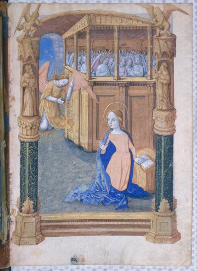 Ms Lat. Q.v.I.126 fol.12v La Anunciación, del 