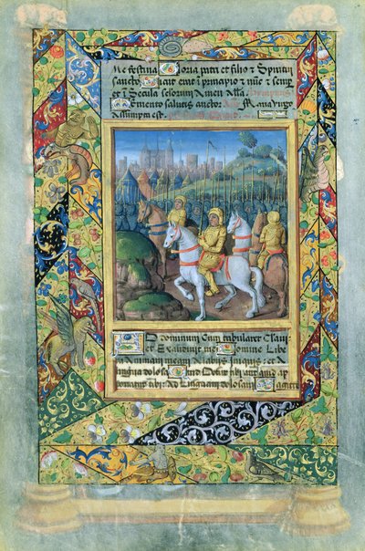 El ejército de los israelitas, del Libro de Horas de Luis de Orleans, 1490 de Jean Colombe