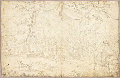 Tema literario: Escena del banquete de Jean Cotelle the younger