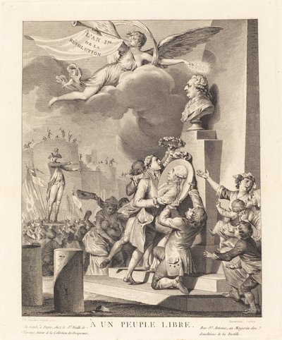 A un pueblo libre de Jean Dambrun after Jean Michel Moreau