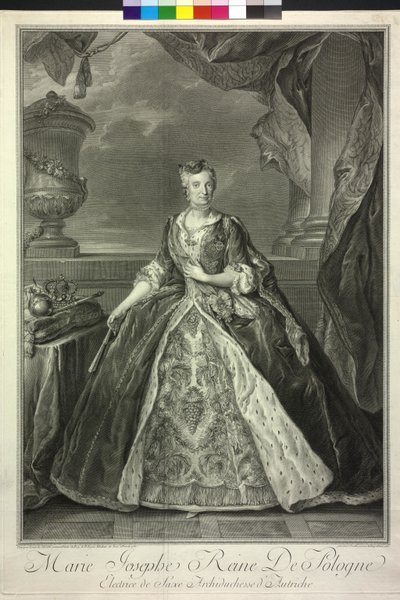 Archiduquesa de Austria Marie Josefa de Jean Daullé