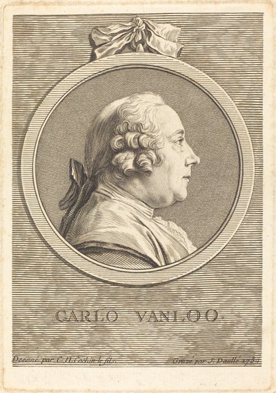 Carle Vanloo de Jean Daullé after Charles Nicolas Cochin II