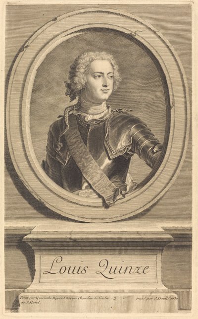 Luis XV de Jean Daullé after Hyacinthe Rigaud