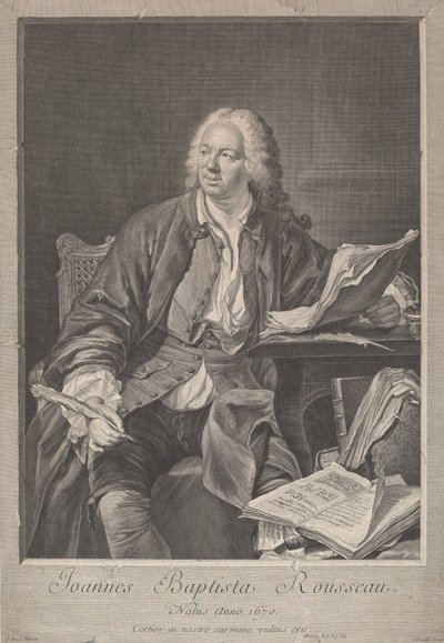 Jean-Baptiste Rousseau de Jean Daullé, after Jacques Andre Joseph Camelot Aved